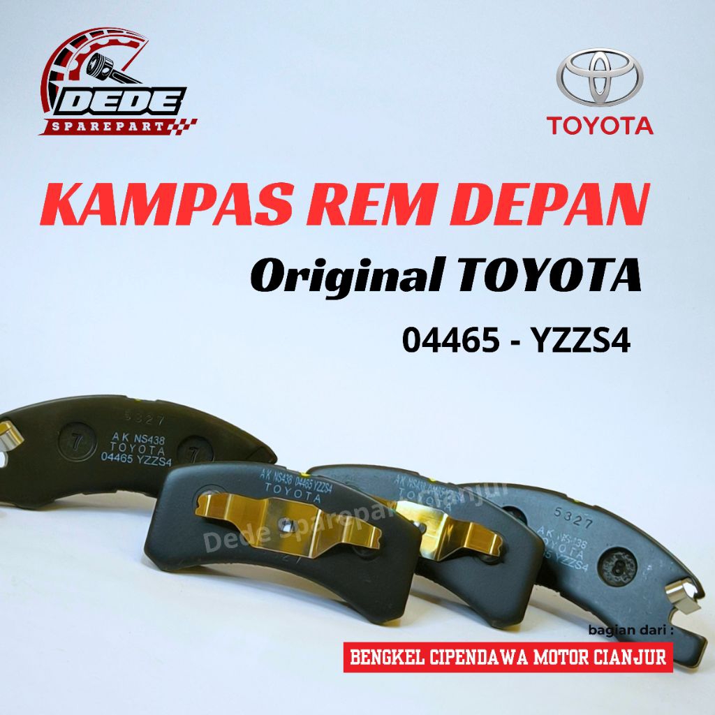 KAMPAS REM DEPAN ORIGINAL TOYOTA 04465-YZZS4