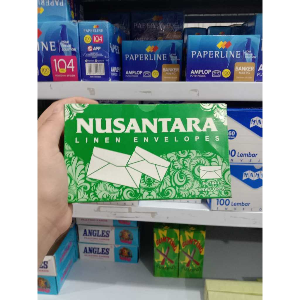 

Nusantara Linen Envelopes No.104 Lembar / Amplop Putih Nusantara