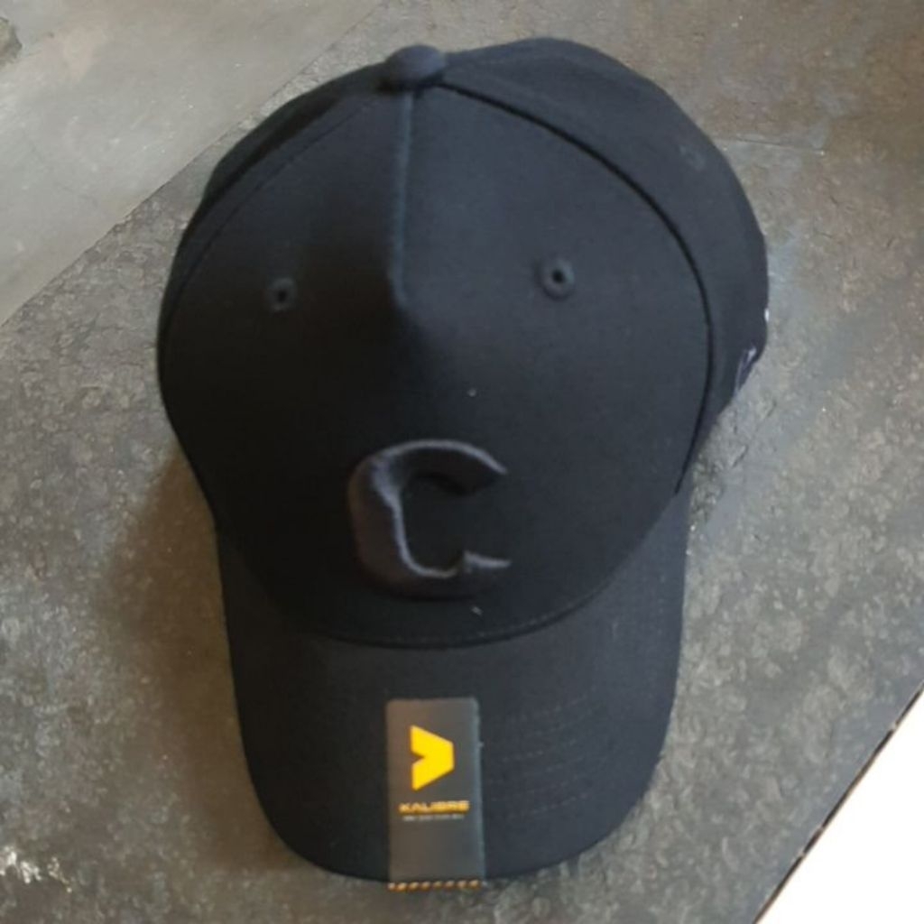 NEW-Topi Pria- Kalibre Topi -Topi Original-Logo Huruf C -Kalibre 991596-Hitam