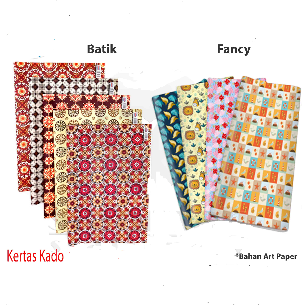 

KERTAS KADO 50X65 CM BATIK KARAKTER MOTIF LUCU TEBAL GIFT WRAP MURAH