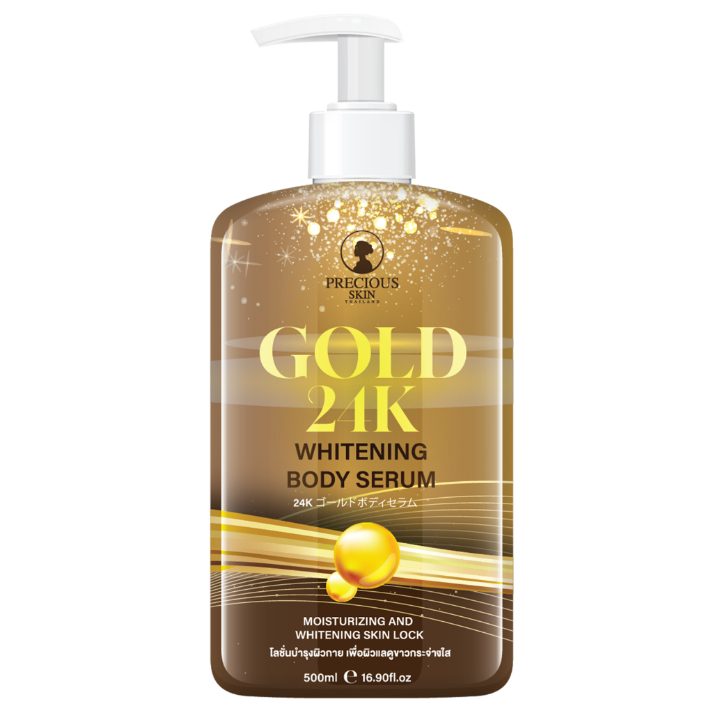 Precious Skin Thailand Gold 24K Body Serum / Whitening Serum / Niacinamide Serum / Gold Serum 500 ml