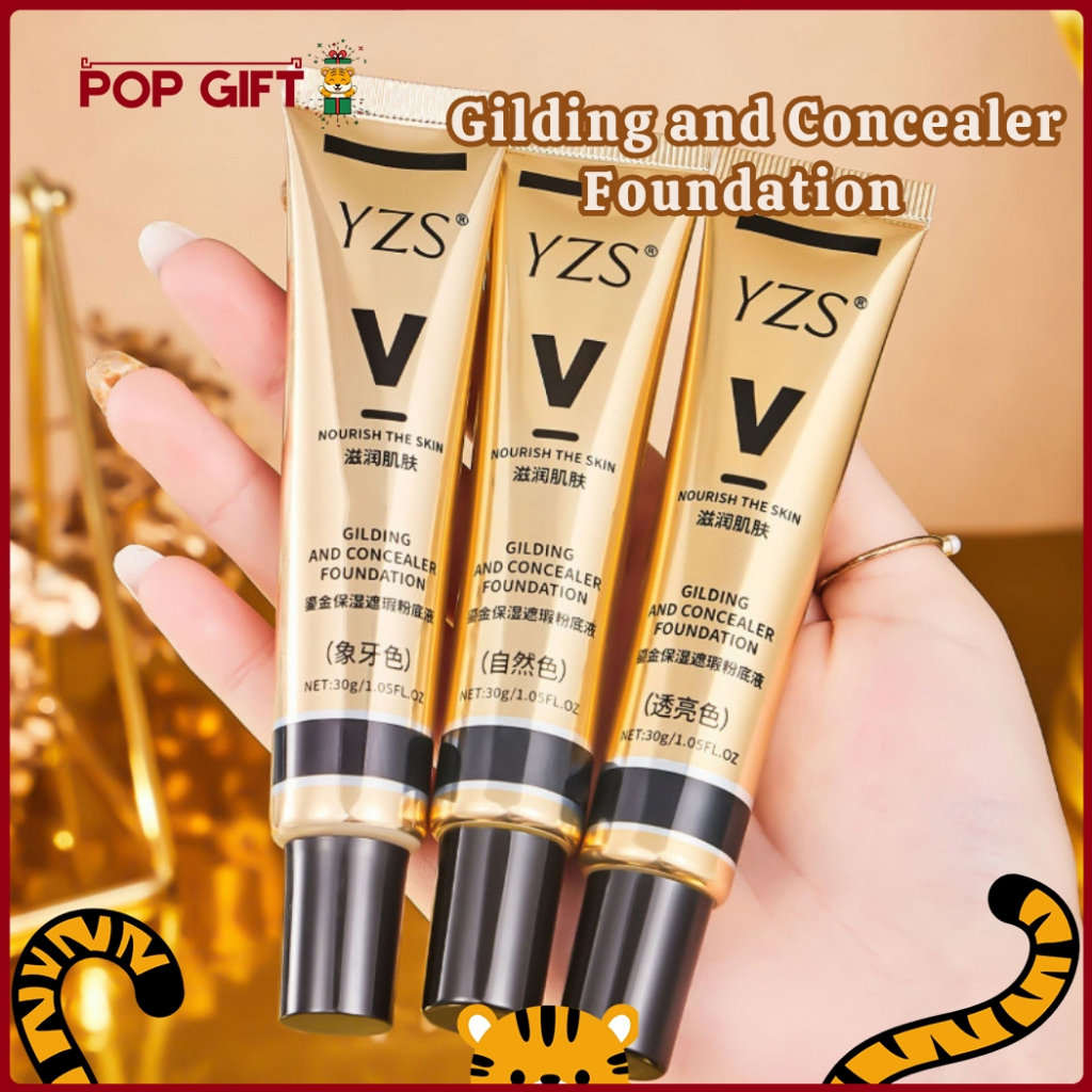PG YZS Foundation Liquid Matte Concealer Full Coverage Tahan Lama Waterproof Oil Control XX120
