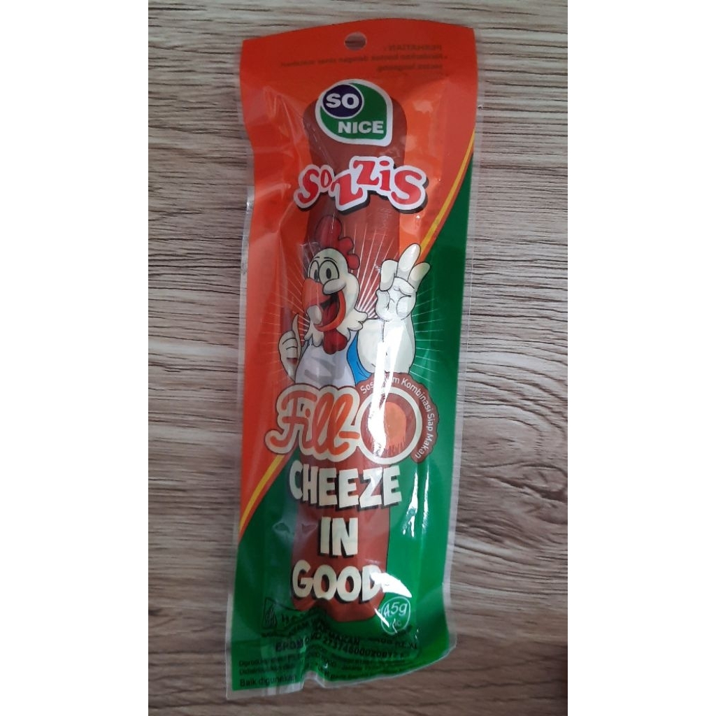

EXP TERBARU So Nice Sozzis 45gram Cheze Chicken BIG SIZE Sosis Ayam Keju