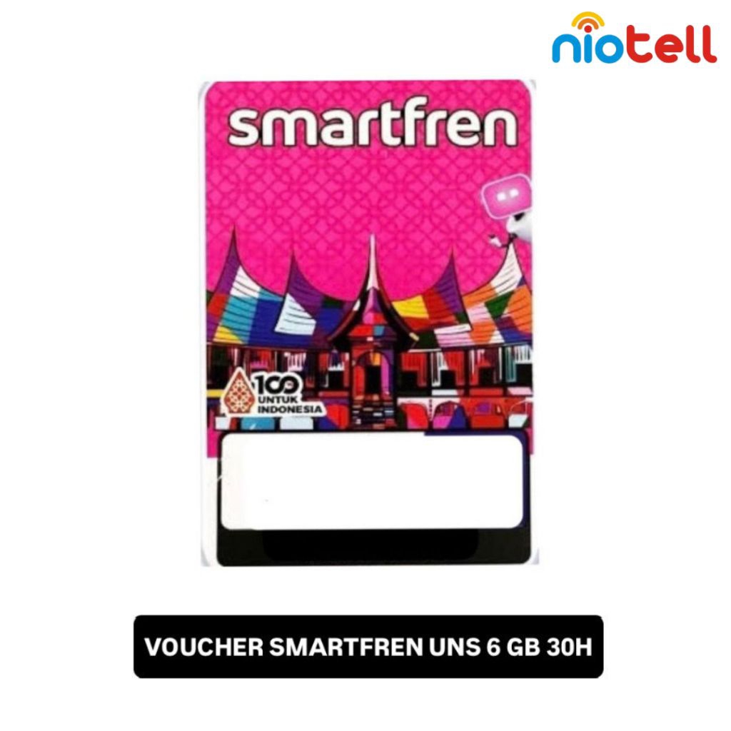 Voucher Smartfren Unlimited Nonstop 6GB - Masa Aktif 30 Hari | Internet Stabil dan Hemat I kuota tan