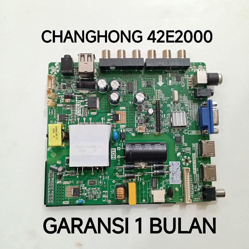 MB TV CHANGHONG 42E2000 MAINBOARD-MOTHERBOARD-MOBO-MODUL MESIN TV LED CHANGHONG 42E2000