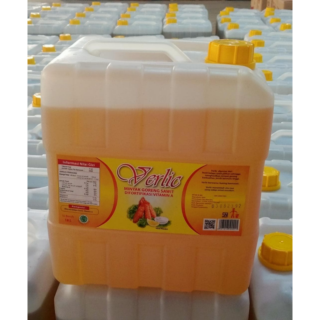 

MINYAK GORENG VERLIC JERIGEN 18 LITER