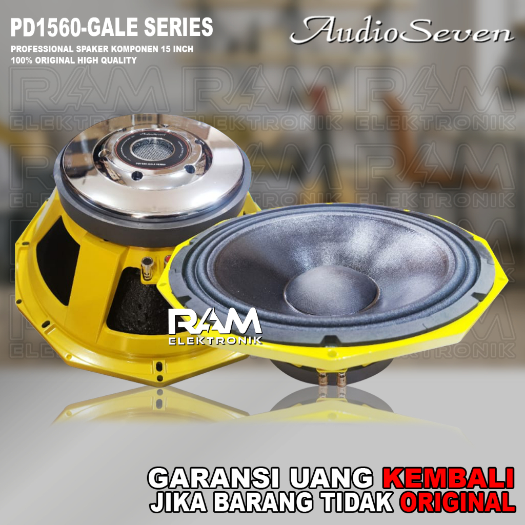 Komponen Speaker 15 Inch AUDIO SEVEN PD.1560 | PD1560 Gale Series Original Coil 4 Inch