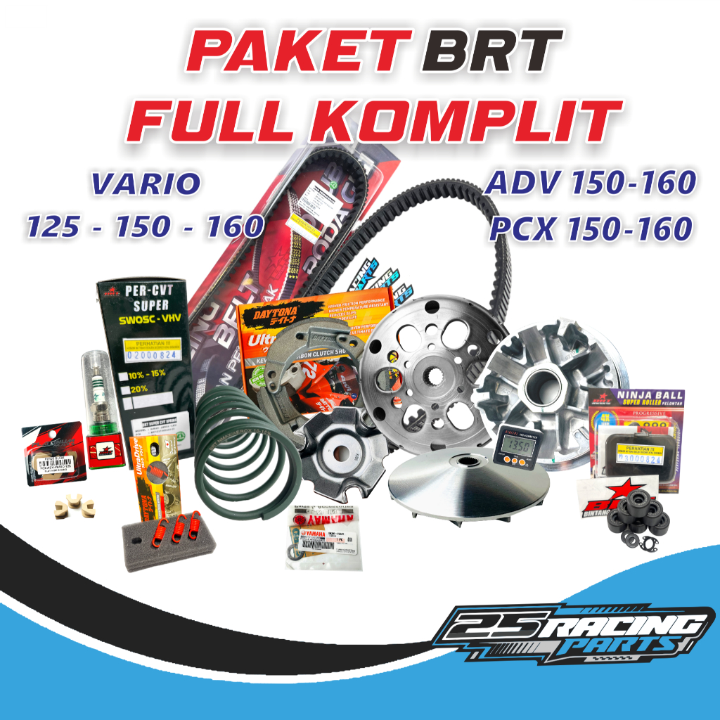PAKET KIRIAN CVT BRT VARIO 125 - VARIO 150 BEAT SCOOPY FI ESP KARBU UPGRADE FULL KOMPLIT MANGKOK GAN