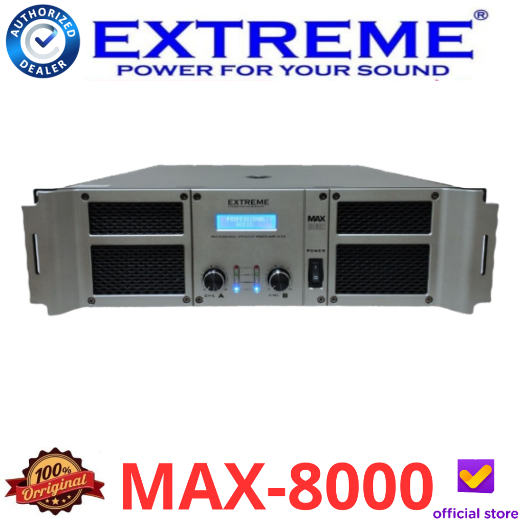 Extreme MAX8000 Power Amplifier Original Extreme Max-8000