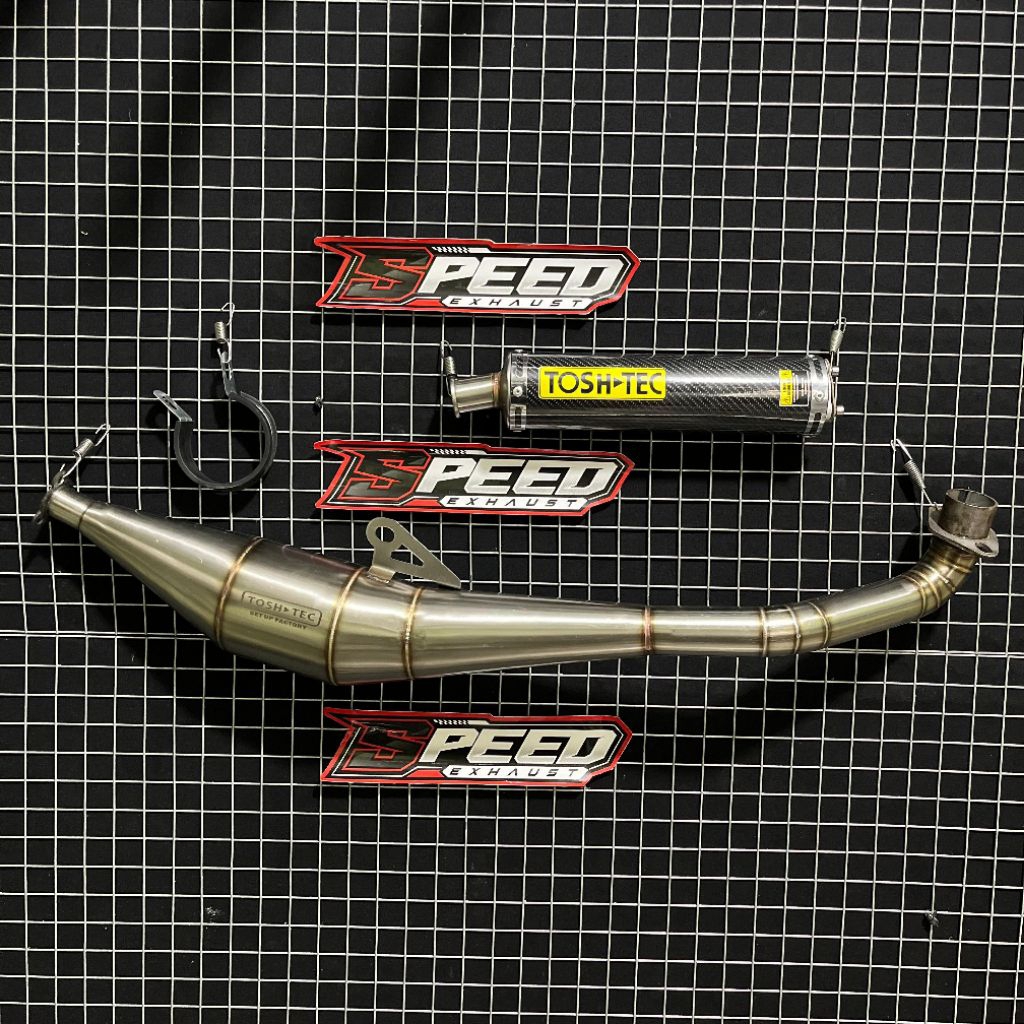 Knalpot ToshTec Carbon FIZ R F1ZR Force1 Poswan Model Standar Racing