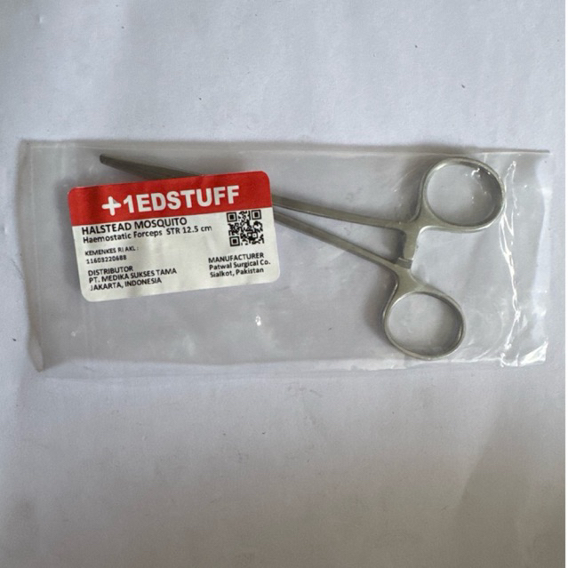 Gunting Klem Arteri Lurus Haemostatic Forceps 12.5cm