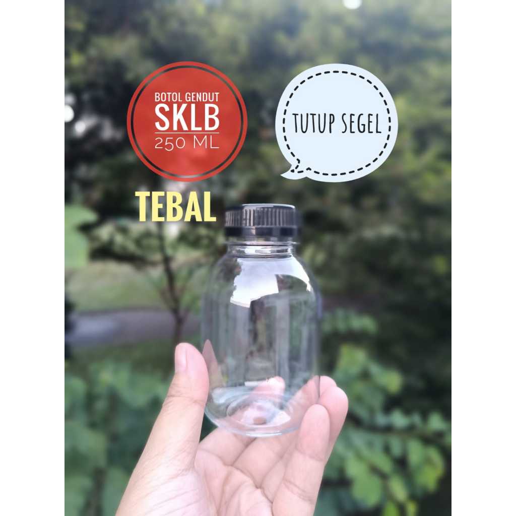 26 31 Botol  Kale Gendut Montok Gemoy Gemuk Pendek 250 ml  SUPER TEBAL / Botol Plastik / Botol Jus