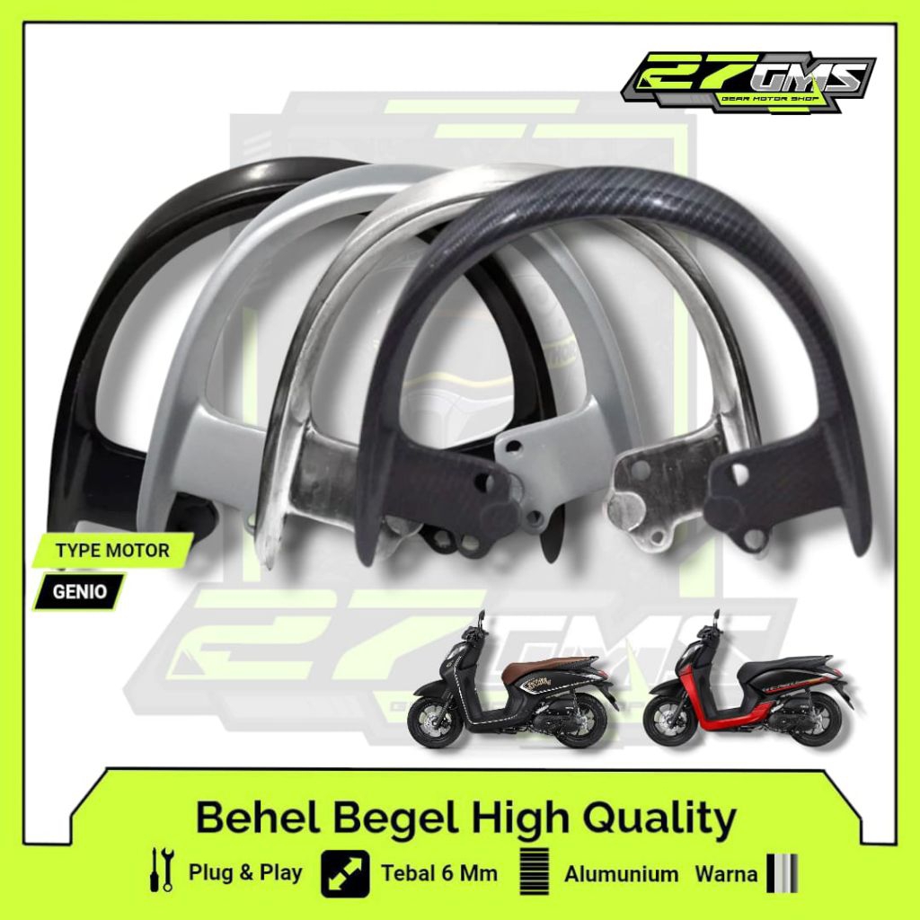 Behel Genio Variasi Behel Honda Genio Model Scoopy  4 Varian Warna