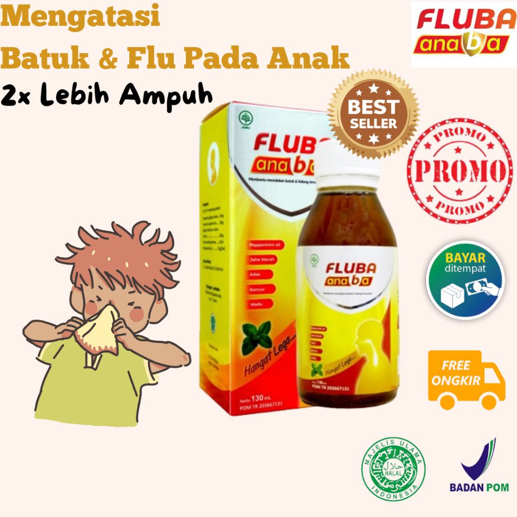 

Fluba Anaba Madu Herbal - Solusi Batuk Pilek Pada Anak