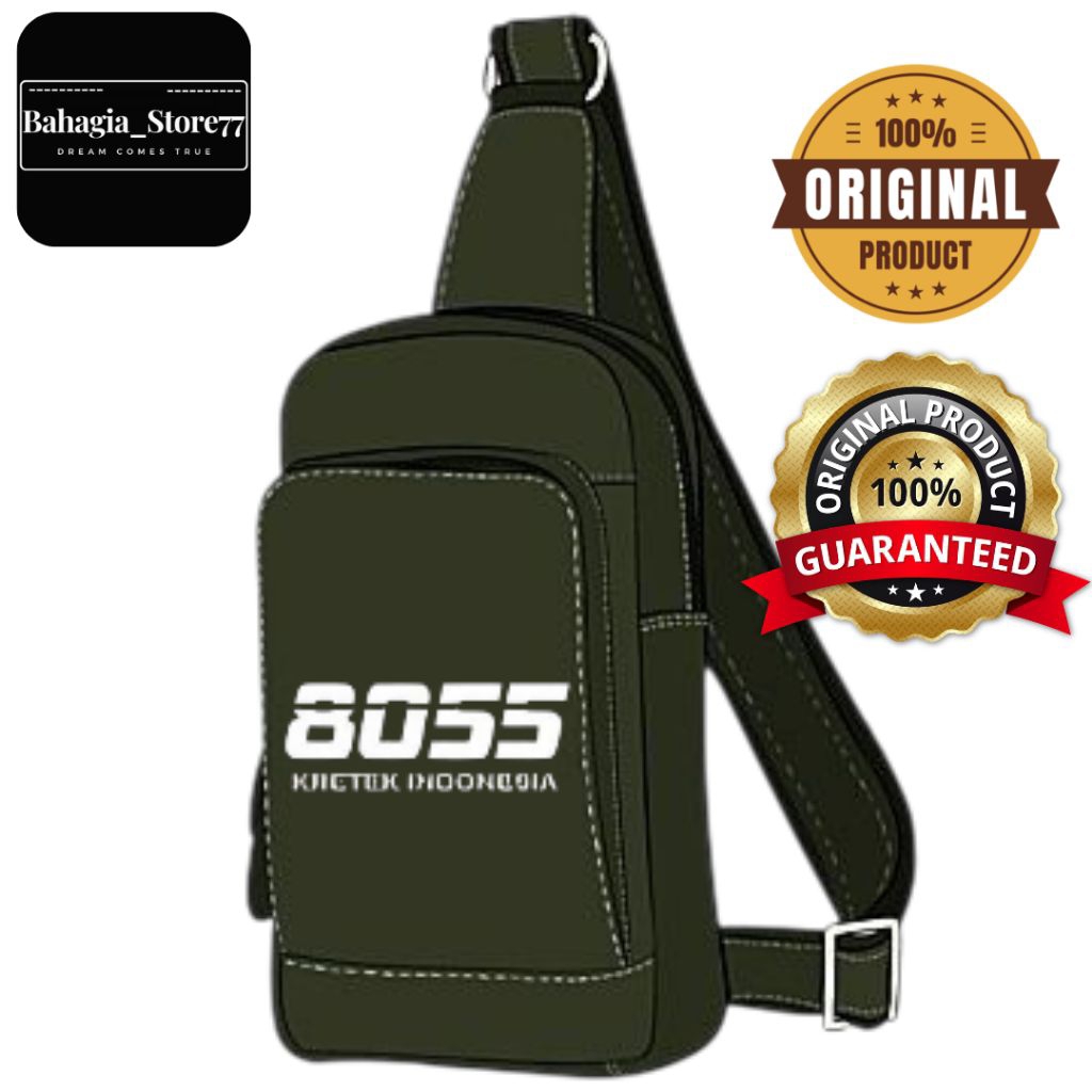 Tas Selempang Pria | 8055 BOSS Original | Tas Waistbag