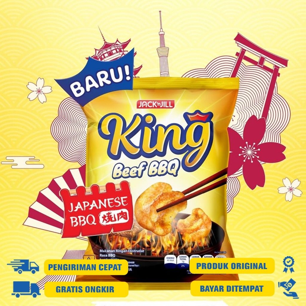

Jack n Jill King Snack Rasa Japanese BBQ 55gr