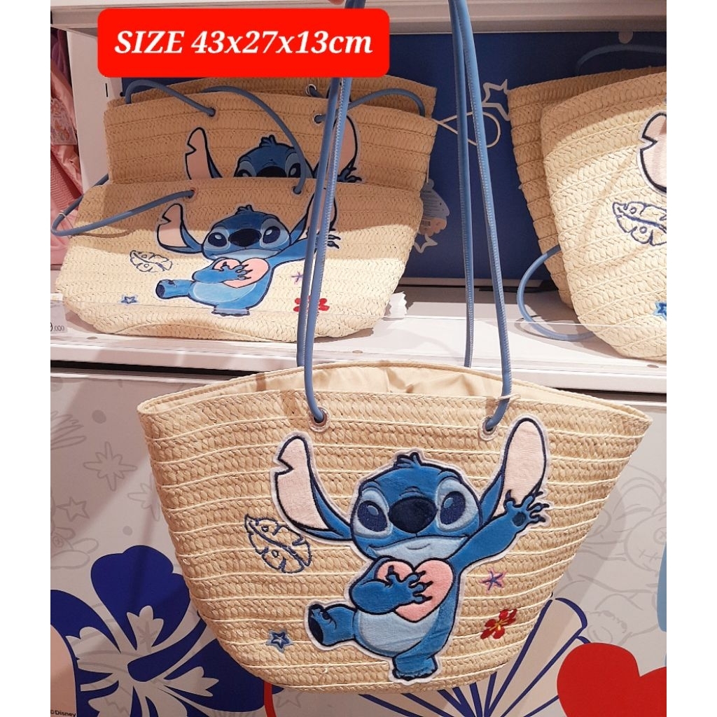 tas pantai stitch beach bag stitch tas anak karakter stitch hand bag karakter anak stitch