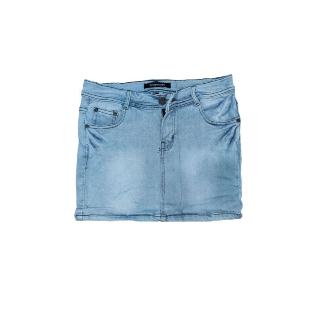 [NEW PRODUCT] Rok Mini Jeans Jumbo Wanita Merk Euphoria