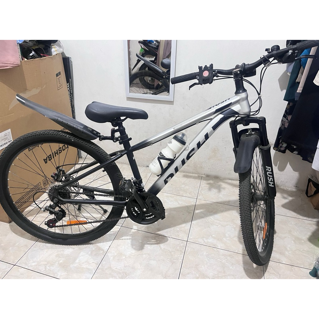 Sepeda Gunung BNB Rush 26inch BEKAS (Silver)