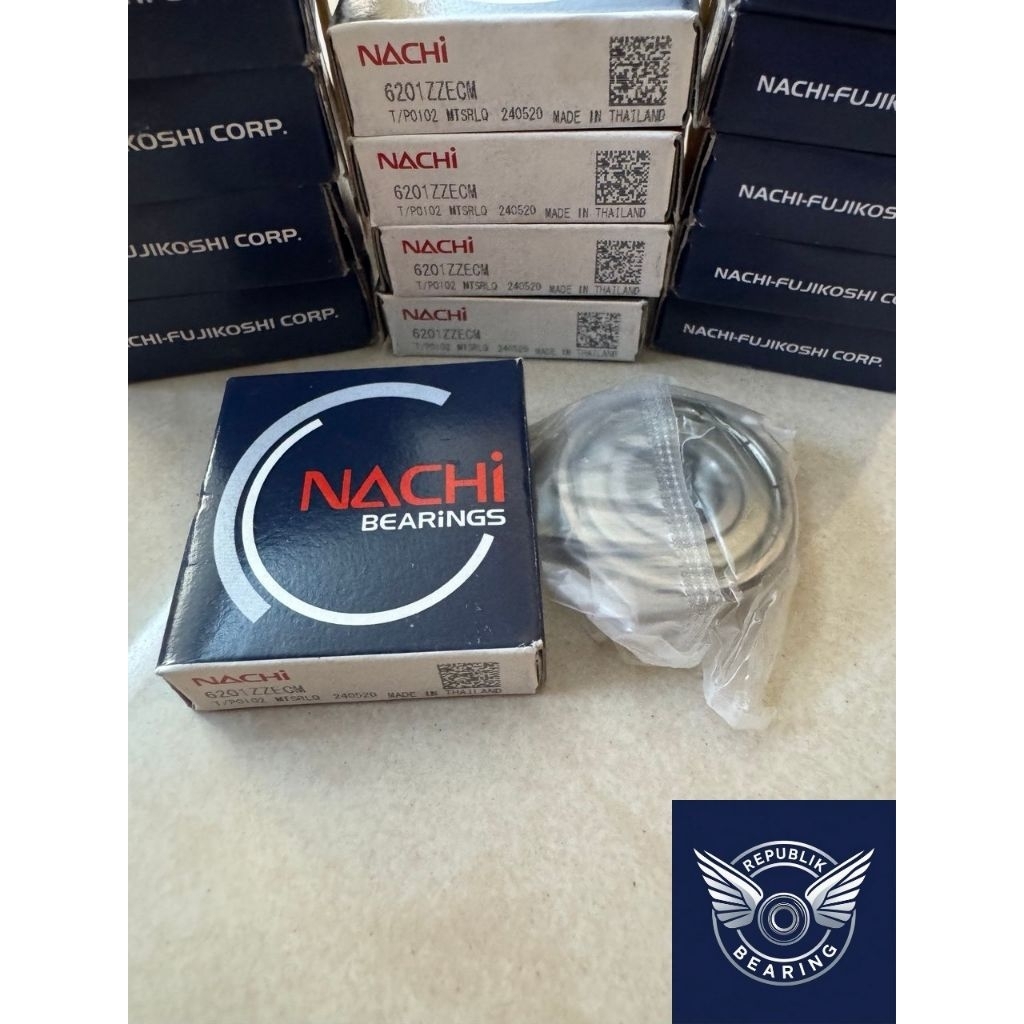 Bearing/Laker 6201 zz Nachi Original (ecer)