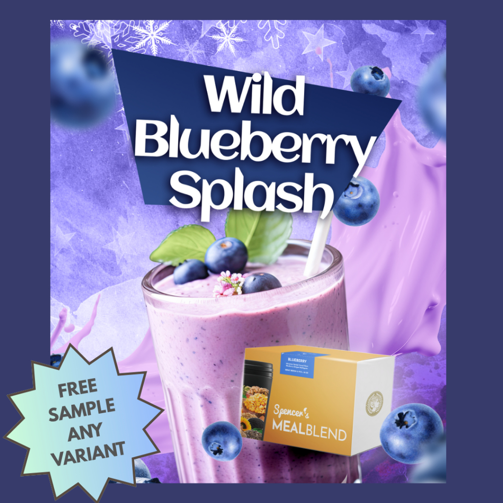 

SPENCER’S MEALBLEND - WILD BLUEBERRY SPLASH - MINUMAN BERSERAT TINGGI FIBER, NO SUGAR, RENDAH KALORI, HIGH PROTEIN UNTUK HEALTHY LIFESTYLE MAN AND WOMAN
