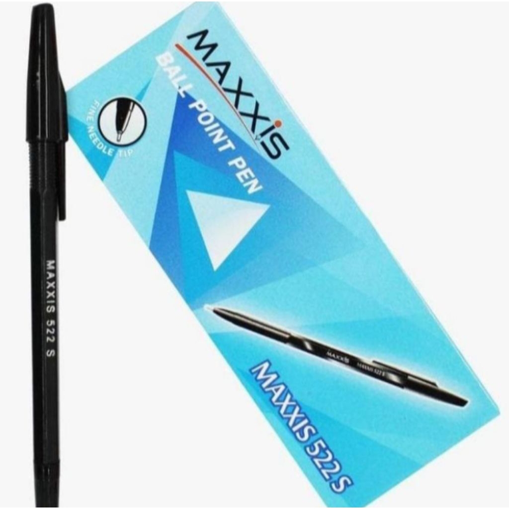 

Ball Pen/Pulpen/Pena Maxxis 522S Warna Hitam (1 Pack Isi 12 Pcs)