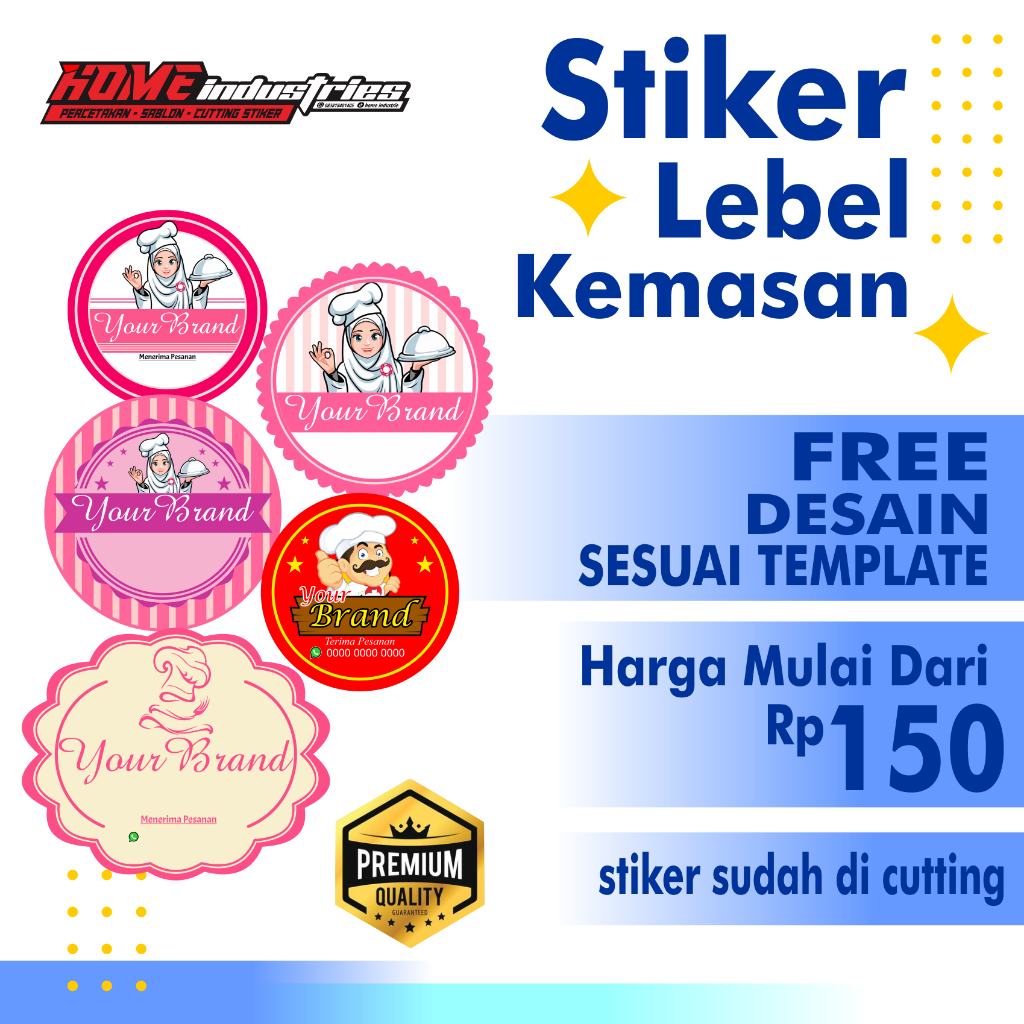 

Stiker Lebel Kemasan - CUSTOM - MURAH