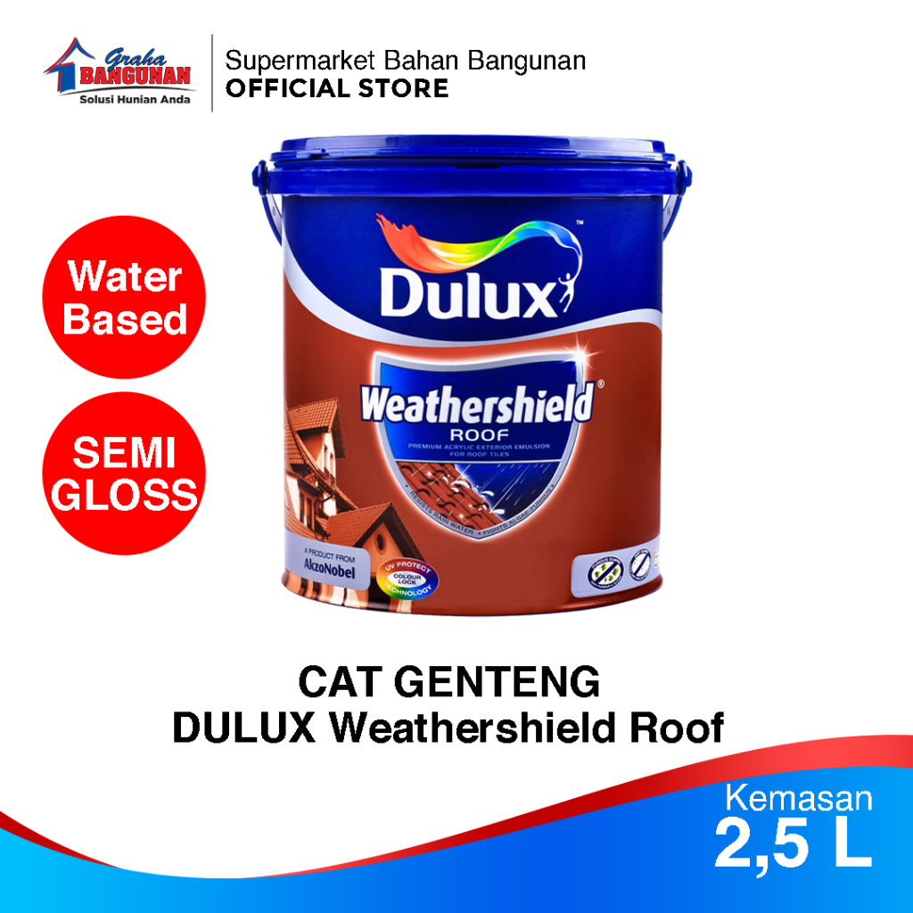 Cat Genteng Dulux Weathershield Roof 2,5L