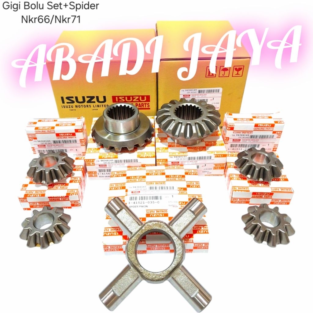 GIGI BOLU SET GIGI GARDAN SET FOUR PINION ISUZU NKR71 NKR66 NKR 71