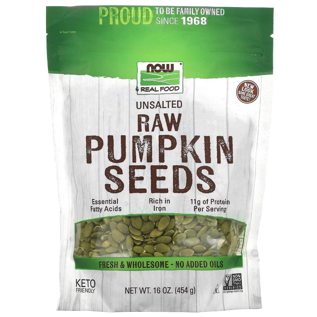 

NOW Foods Raw Pumpkin Seeds 340 g 454 g