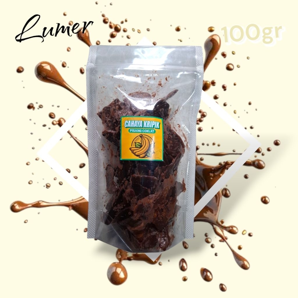 

KERIPIK PISANG COKLAT LUMER,100GRAM.