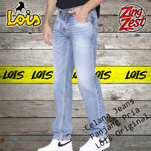 Lois Original Celana Jeans Panjang Pria Straight Celana Jeans Lois Terbaru