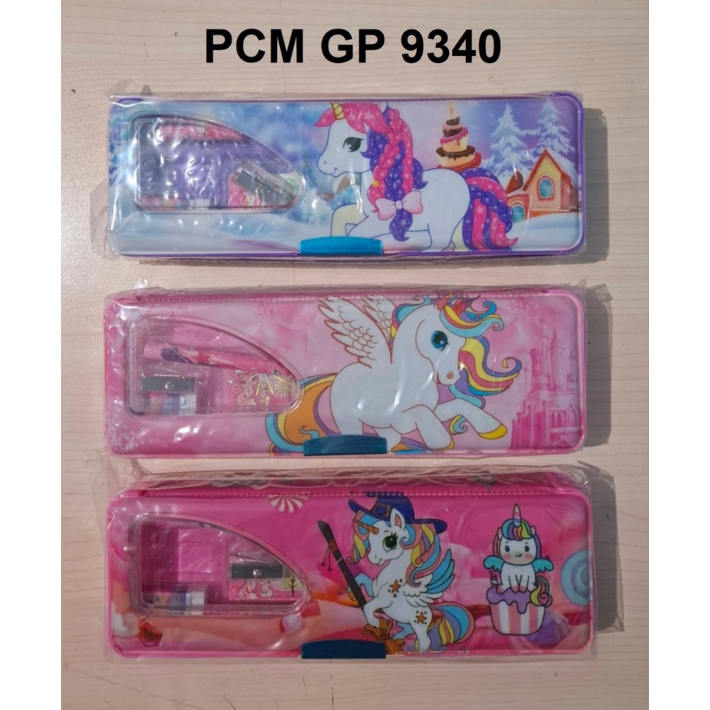 

Tempat Kotak Pensil Magnet Study Set Stationery Paket Alat Tulis Motif Unicorn Little Pony GP 9340