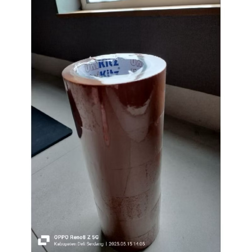 

Lakban coklat 48 mm Unikitz 90 yard / opp tape brown / slasiban coklat / UNIKITZ / per pcs / per roll isi 6 pcs