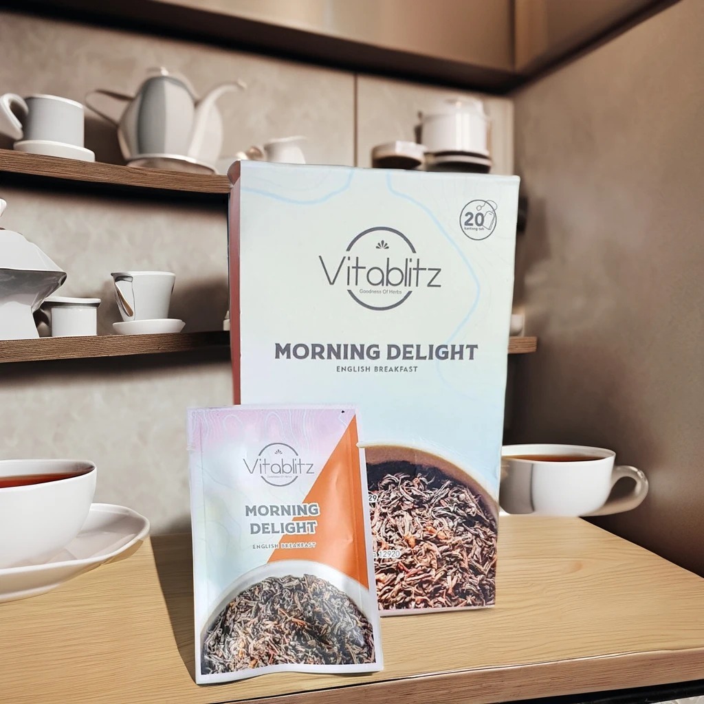 

Teh Hitam English Breakfast Morning Delight Vitablitz Awali Hari untuk Energi & Metabolisme Tubuh