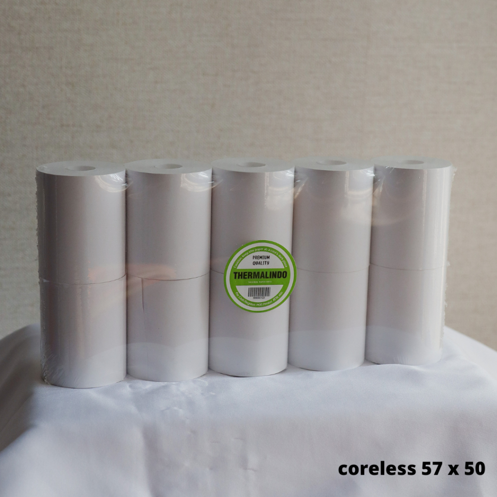 

Kertas Thermal Roll / Struk Kasir 57 x 50 MM coreless