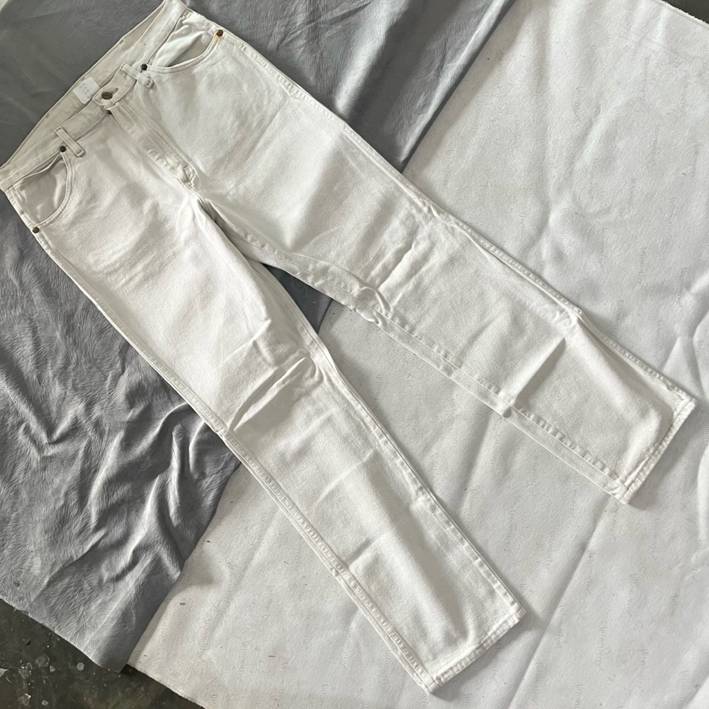 Celana Jeans wrangler putih Second Original