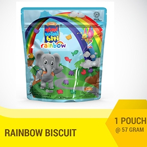 

Tini Wini Biti Biskuit Anak - Biskuit Binatang Rainbow 57gr, Camilan Sehat, Tanpa Pewarna Buatan