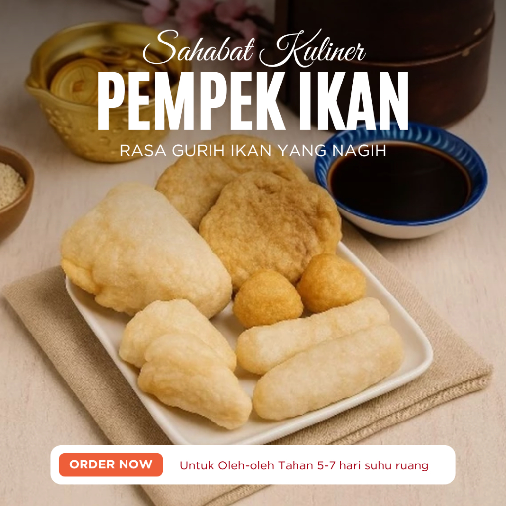 

Pempek Palembang Asli Ikan Tenggiri 1/4 Kg Fresh Cuko Pedas Enak Frozen