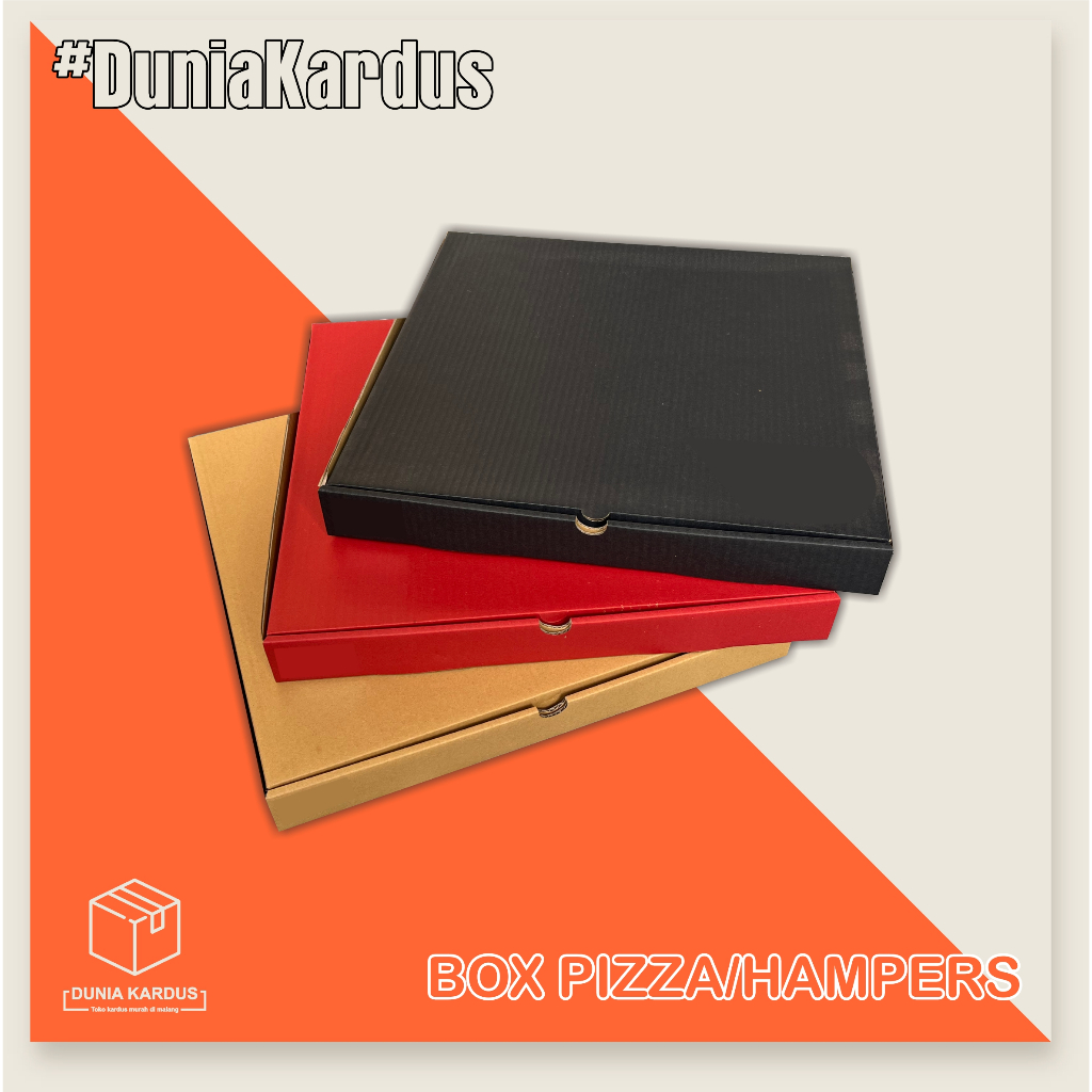 

Box Pizza/hampers 40x40x4,5 cm |PIZZA POLOS | BOX HAMPERS | BOX PACKING | BOX KADO | BOX PIZZA | BOX SOUVENIR |KEMASAN