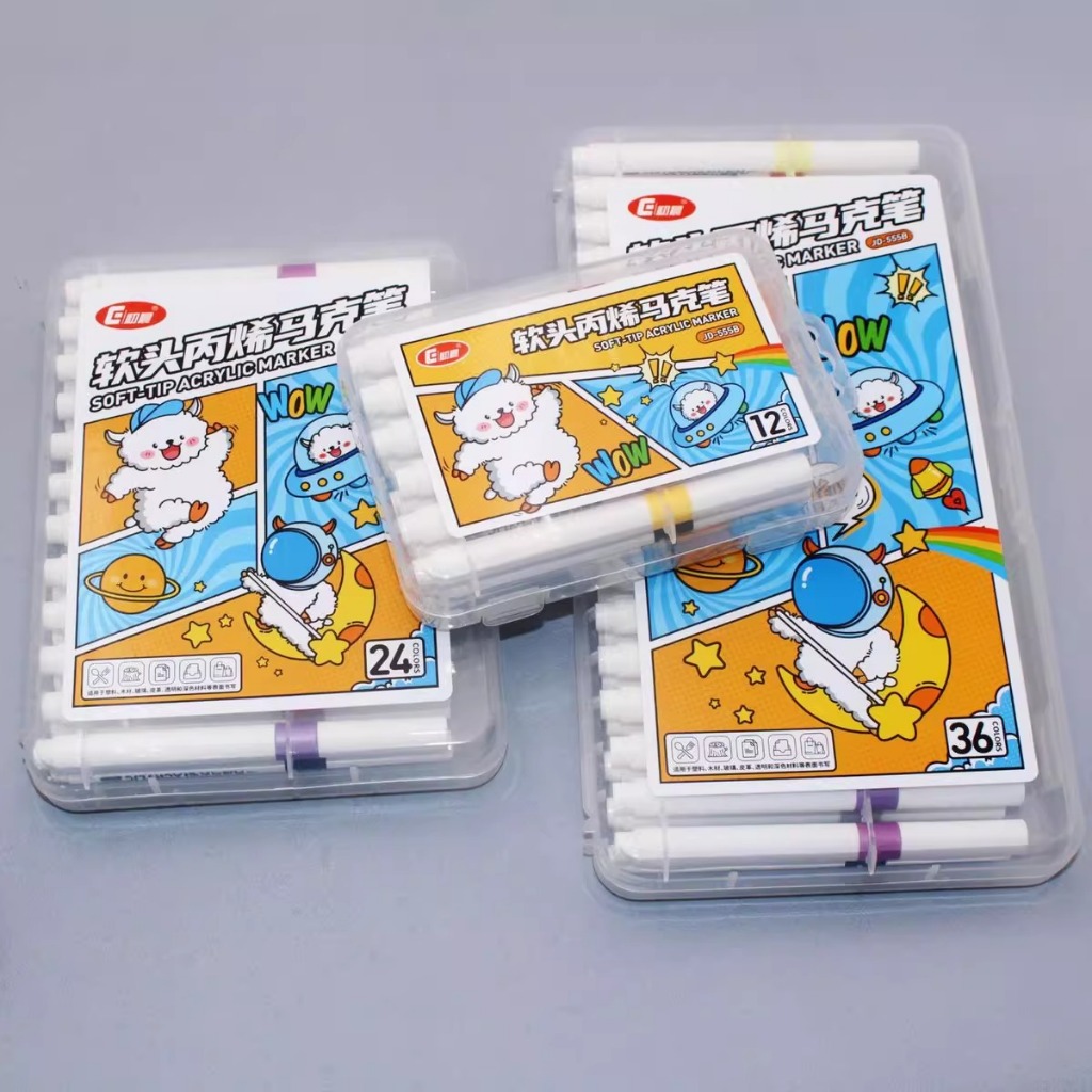 

Dual Tip Pulpen Sikat Sketsa Menggambar Manga Dual Head spidol Warna Air Pena untuk