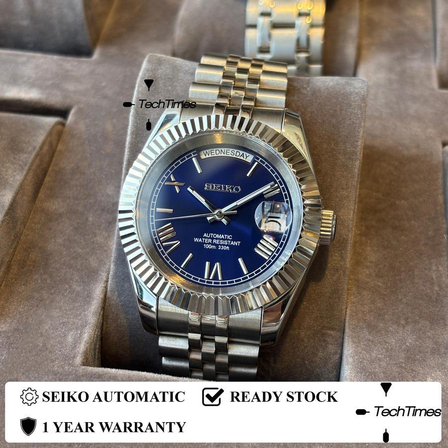 Seiko Datejust Mod Jubilee Day Date Mod Datejust NH35 Automatic 39MM Blue