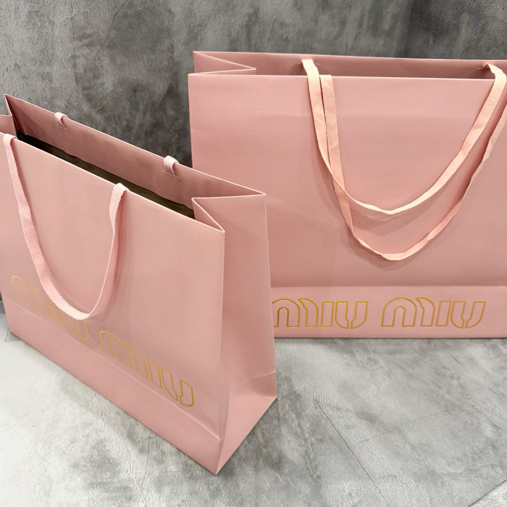 

Paperbag Miumiui pink hologram ORI