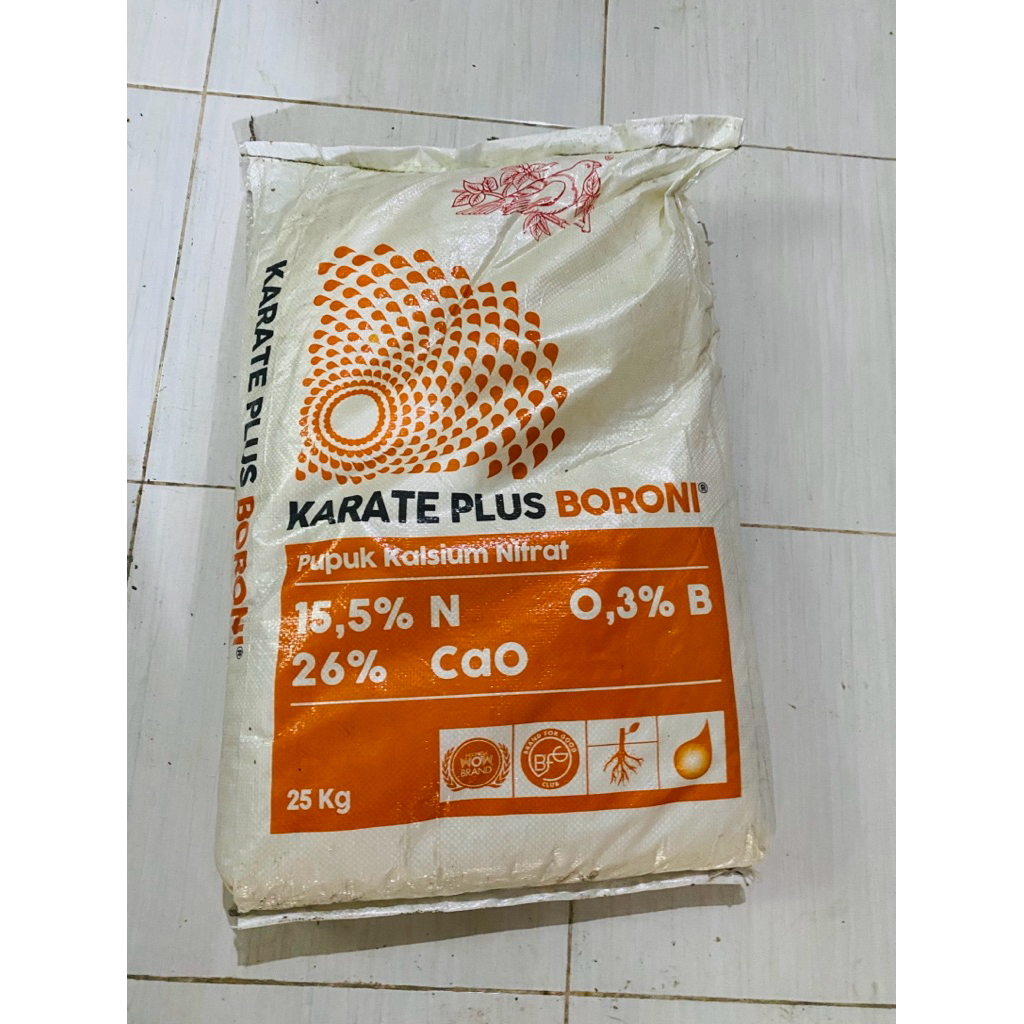 Pupuk Karate Boron 25 kg - Pupuk Kalsium Nitrat
