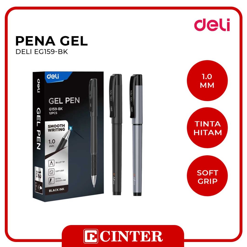 

DELI - PULPEN / PEN / PENA EG159-BK GEL 1.0MM BLACK