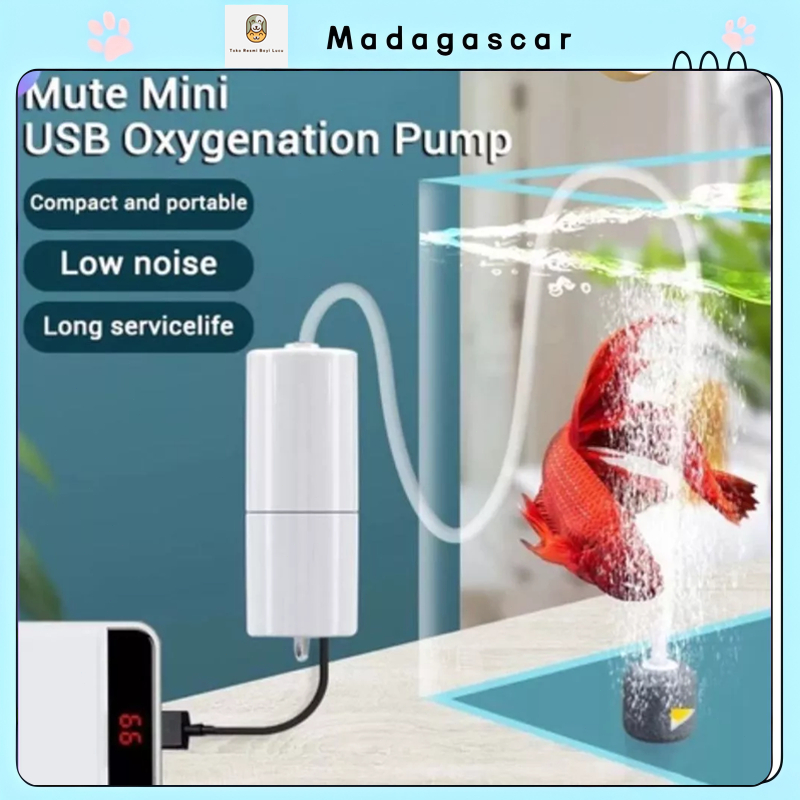 [MADA]Pompa USB Aerator A1 Emergency Air Pump Umpan Pancing Aquarium Aquascape 0258