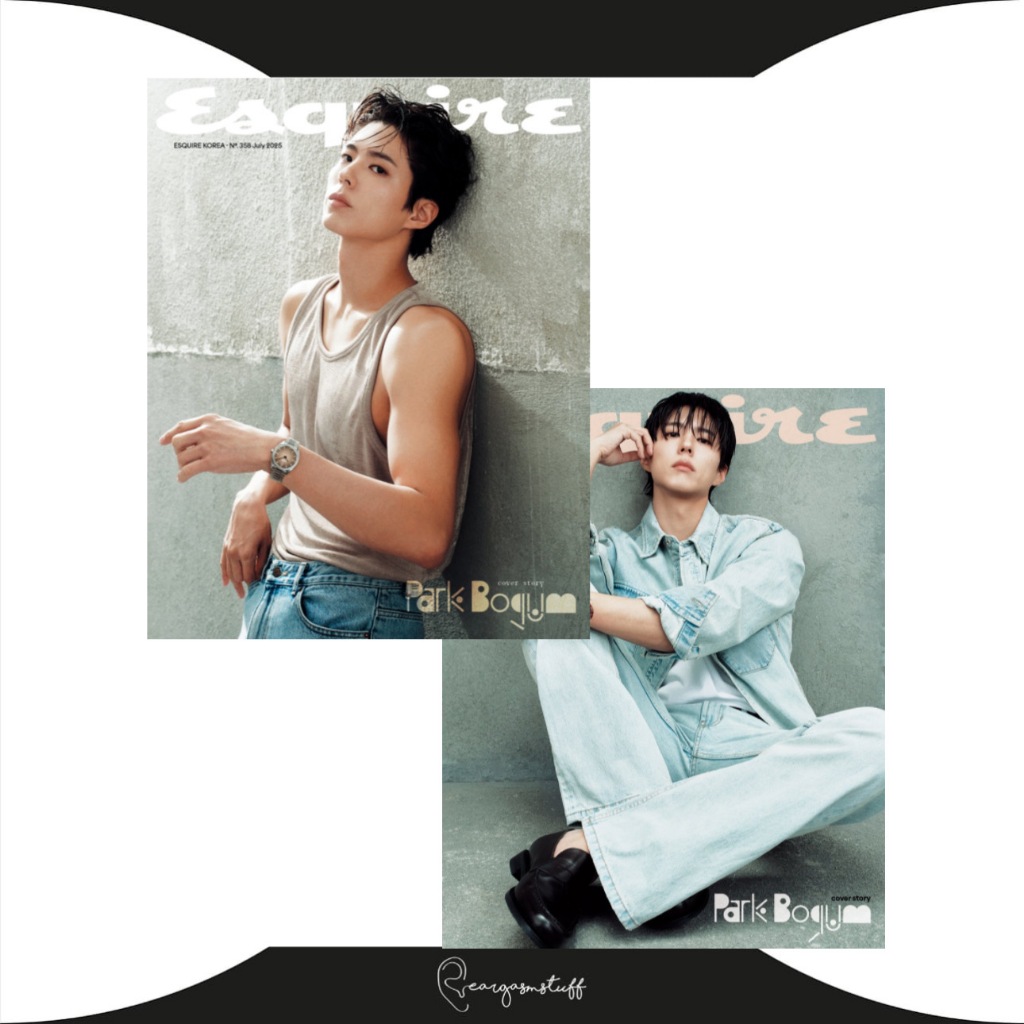 ESQUIRE KOREA MAGAZINE PARK BOGUM / CHOO YOUNGWOO / MAJALAH