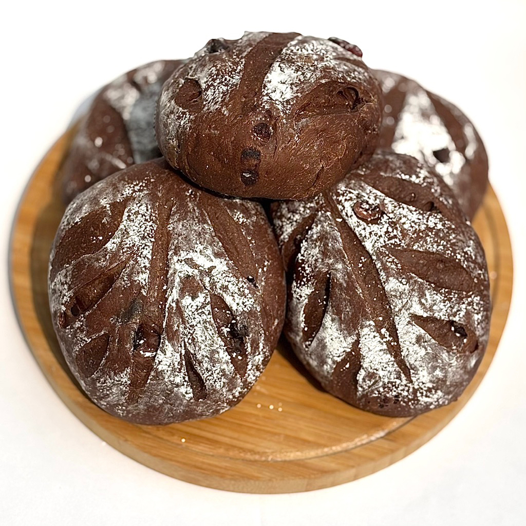 

Double Belgian Chocolate 100% Soft Sourdough With Chia Seed Tinggi Serat dan Rendah Gula