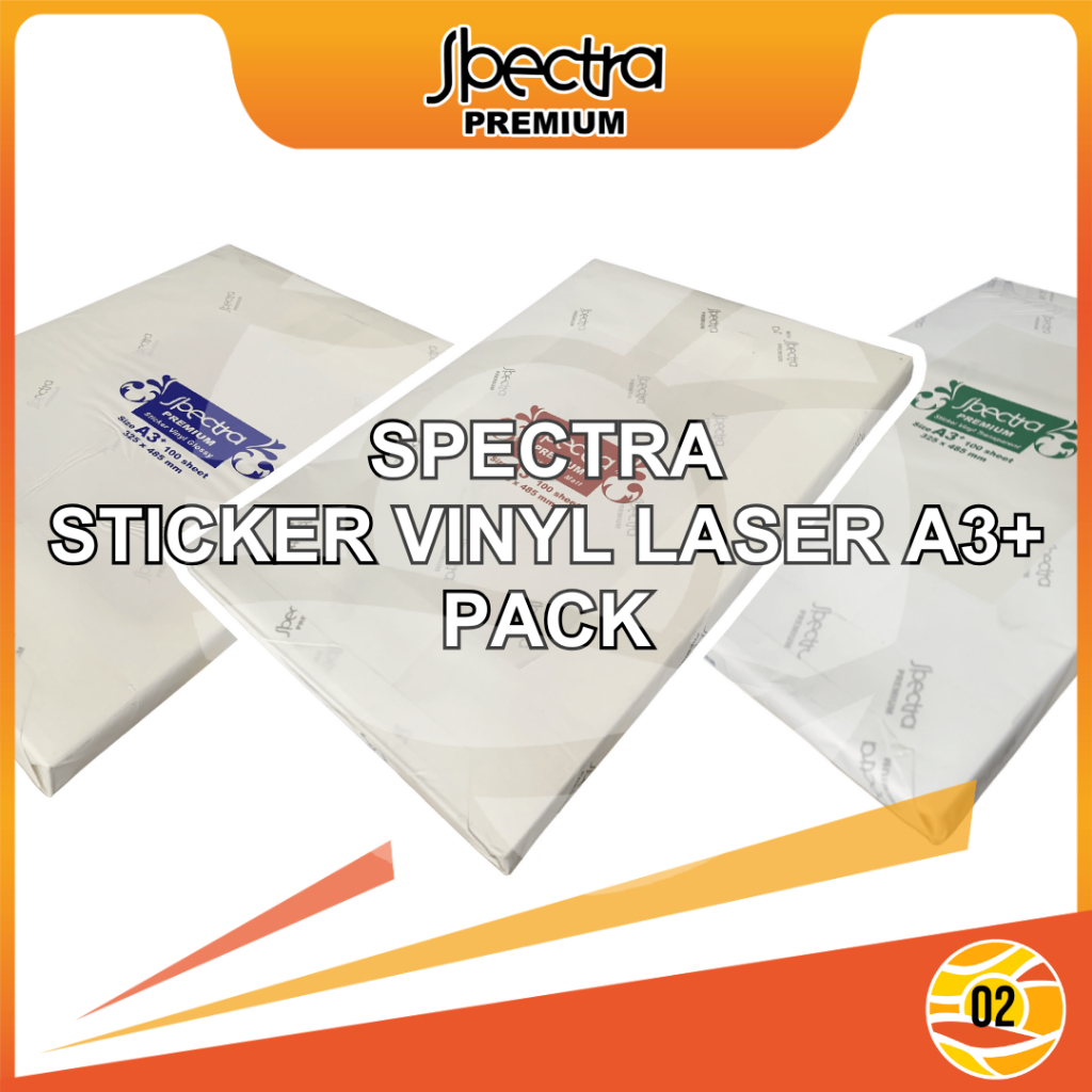 

Spectra Sticker Vinyl Digital Print Laser Toner A3+ Label Stiker Anti Air - PACK