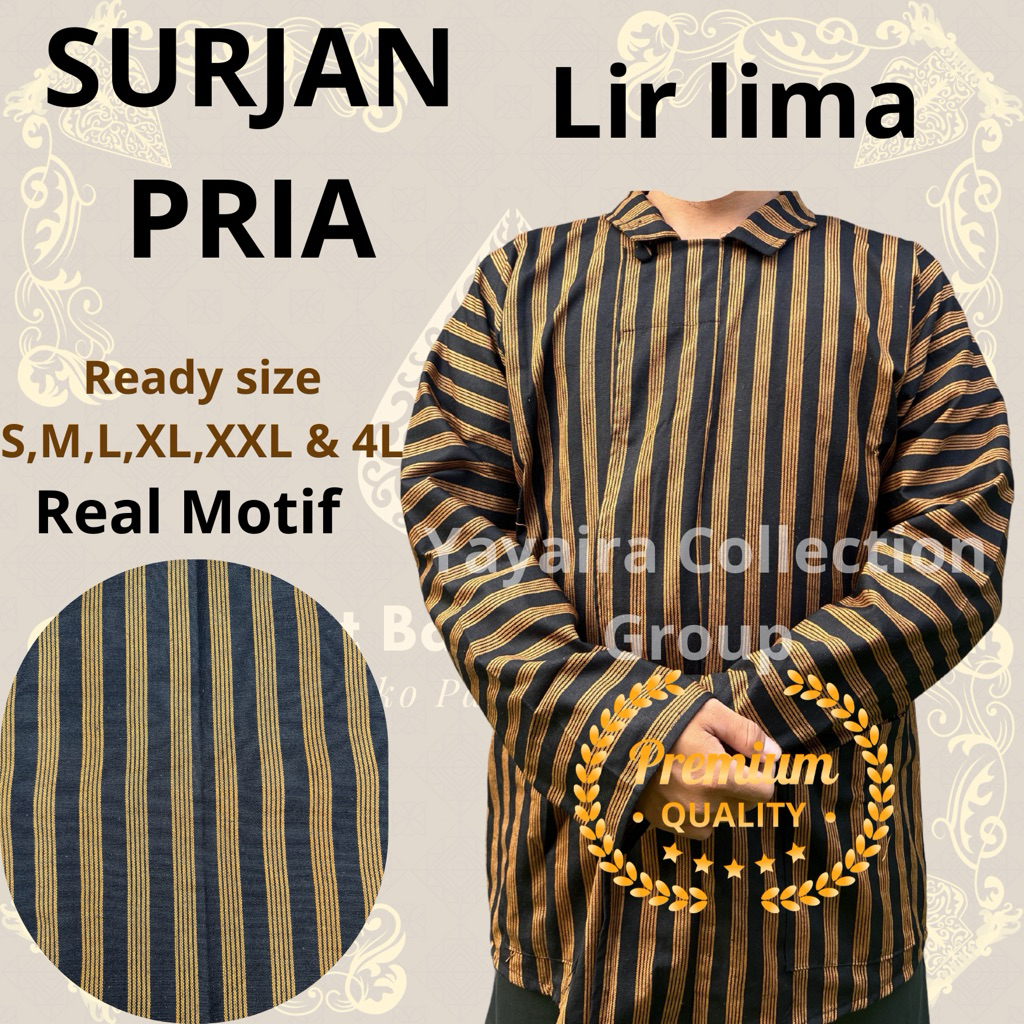 Ready Siap Kirim Baju Adat Jawa Lurik Baju Lurik Pria Dewasa Baju Lurik Dewasa Pria Baju Adat Lurik 